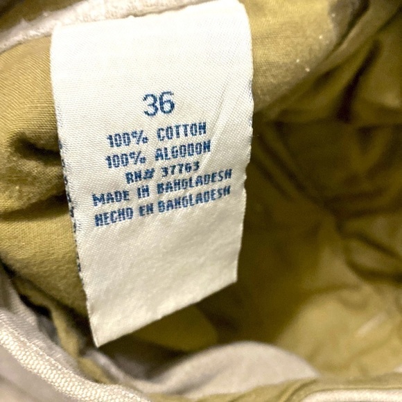 Perry Ellis mens khaki tan 💯 cotton cargo shorts. Size 36. - Picture 5 of 7